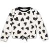 imageSpeechless Girls Long Sleeve Crewneck Pullover Plush SweatshirtIvoryblack