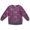 imageSpeechless Girls Long Sleeve Foil Print Fleece SweatshirtGreyFuchsia