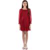 imageSpeechless Girls Long Sleeve Glitter Polka Dot Party DressRed