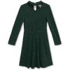 imageSpeechless Girls Long Sleeve Rib Knit Mock Neck DressHunter Green