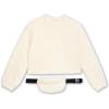 imageSpeechless Girls Long Sleeve Teddy Knit Pullover with FannypackIvory