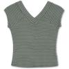 imageSpeechless Girls Raglan V Neck TeeOlive