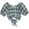 imageSpeechless Girls Rayon Gauze Crop TopTeal