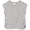 imageSpeechless Girls Rolled Short Sleeve TShirtHeather Grey
