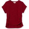 imageSpeechless Girls Short Rolled Sleeve Dolman TShirtBurgundy