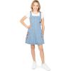 imageSpeechless Girls Short Sleeve Baby Tee and Sleeveless Denim DressIvoryDenim