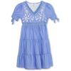 imageSpeechless Girls Short Sleeve Embroidered DressPeriwinkleIvory