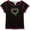 imageSpeechless Girls Short Sleeve Graphic Knit TShirtBlack