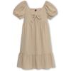imageSpeechless Girls Short Sleeve Sweetheart Neck DressTan