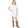 imageSpeechless Girls Short Sleeve Twill Zip Front DressIvory