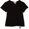 imageSpeechless Girls Short Sleeve Wrap TShirt TopBlack