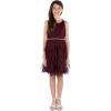 imageSpeechless Girls Sleeveless Lace Bodice and Fairy Skirt Party DressBurgundy