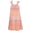 imageSpeechless Girls Sleeveless Maxi Chiffon Dress and SunglassesIvoryCoral