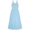 imageSpeechless Girls Sleeveless Maxi Party Dress with Pleated SkirtLight Blue