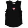 imageSpeechless Girls Sleeveless Rib Knit Embellished Tank TopBlack