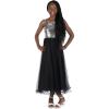 imageSpeechless Girls Sleeveless Sequin and Mesh Maxi Party DressBlackSilver