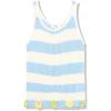 imageSpeechless Girls Sleeveless Stripe Sweater Knit TopIvoryBlue