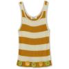 imageSpeechless Girls Sleeveless Stripe Sweater Knit TopIvoryGold