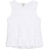 imageSpeechless Girls Sleeveless Waffle Knit VNeck TopWhite