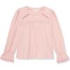 imageSpeechless Girls Smocked Cuff Long Sleeve TopBlush