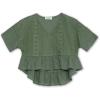 imageSpeechless Girls Waffle Knit Crochet TopLight Olive