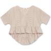 imageSpeechless Girls Waffle Knit Crochet TopTan