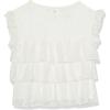 imageSpeechless Womens Sleeveless Crochet Tiered TopOffwhite