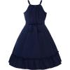 imageUhnice Girls Halter Neck Dress Summer Casual Dresses Aline SundressNavy Blue