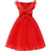 imageUhnice Toddler Girl Tie Back Tutu Casual Tulle DressRed