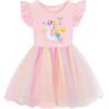 imageUhnice Toddler Girl Unicorn Rainbow Tulle Casual Tutu Dress