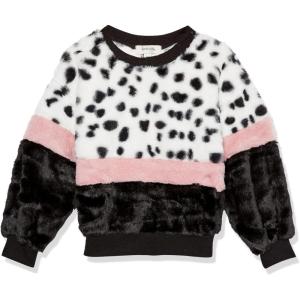 imageSpeechless Girls Colorblock SweatshirtPinkBlack