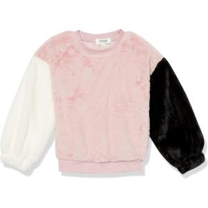 imageSpeechless Girls Colorblock SweatshirtPinkIvoryBlack
