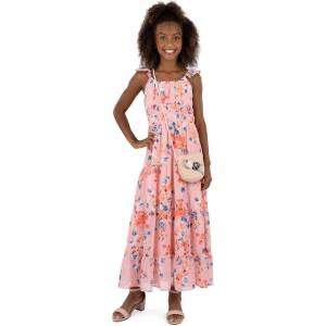 imageSpeechless Girls Flutter Sleeve Chiffon Maxi DressBlushCoral