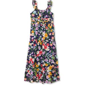 imageSpeechless Girls Flutter Sleeve Chiffon Maxi DressNavyFloral