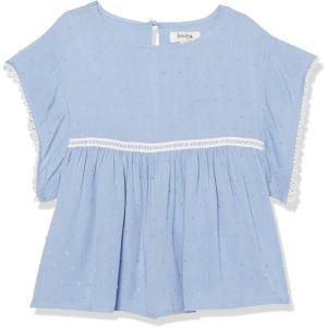imageSpeechless Girls Flutter Sleeve Swiss Dot Peplum TopBlue
