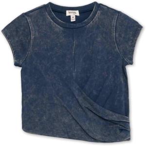 imageSpeechless Girls Mineral Wash Crew TeeNavy