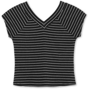 imageSpeechless Girls Raglan V Neck TeeBlack