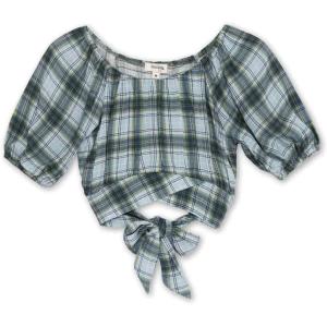 imageSpeechless Girls Rayon Gauze Crop TopTeal