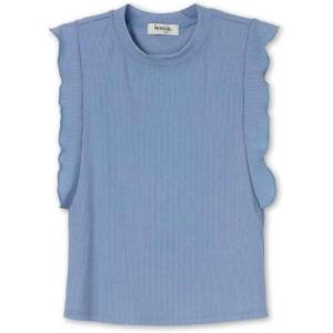 imageSpeechless Girls Rib Knit Flutter Sleeve TopLavender