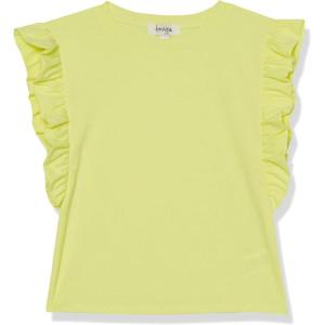 imageSpeechless Girls Rib Knit Flutter Sleeve TopYellow