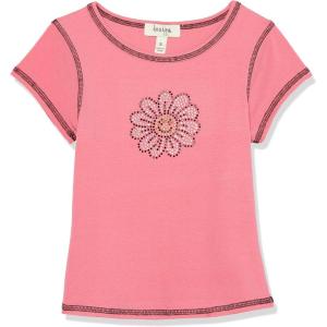 imageSpeechless Girls Short Sleeve Graphic Knit TShirtPink