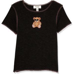 imageSpeechless Girls Short Sleeve Graphic TeeBlack