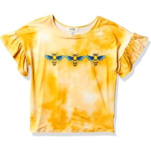 imageSpeechless Girls Short Sleeve Graphic TeeYellow