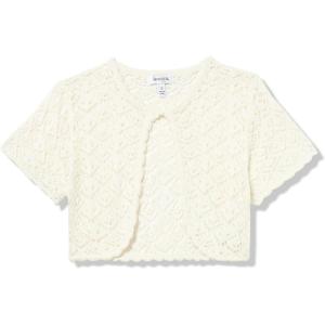 imageSpeechless Girls Short Sleeve Lace ShrugIvory