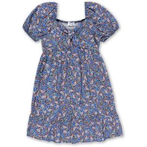 imageSpeechless Girls Short Sleeve Sweetheart Neck DressBlue Floral