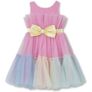 imageSpeechless Girls Sleeveless Aline Tulle Party DressPinkYellow