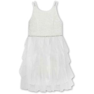 imageSpeechless Girls Sleeveless Lace Bodice and Fairy Skirt Party DressIvory