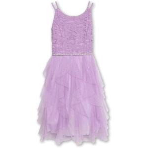 imageSpeechless Girls Sleeveless Lace Bodice and Fairy Skirt Party DressLilac