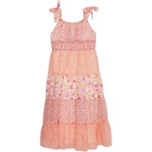 imageSpeechless Girls Sleeveless Maxi Chiffon Dress and SunglassesIvoryCoral