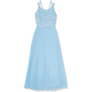 imageSpeechless Girls Sleeveless Maxi Party Dress with Pleated SkirtLight Blue